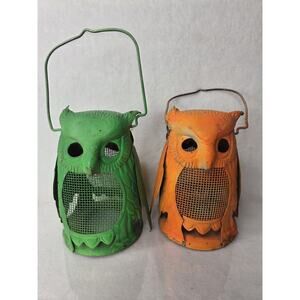 Owl Lanterns A Little Rusty & Crusty Perfect For Halloween Decor Or...READ